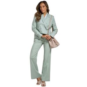 Calvin Klein Linen Blend Cropped Blazer